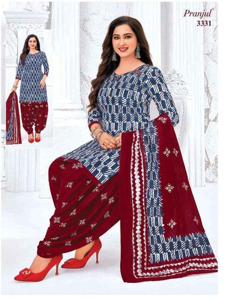 Premium 3331 Blue Chudidar